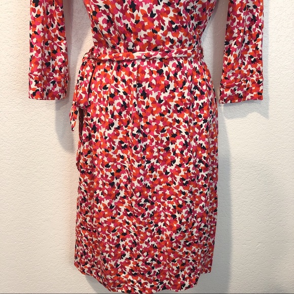 DVF Size 2 New Julian Two Leaf Dance Wrap Dress - Picture 5 of 16